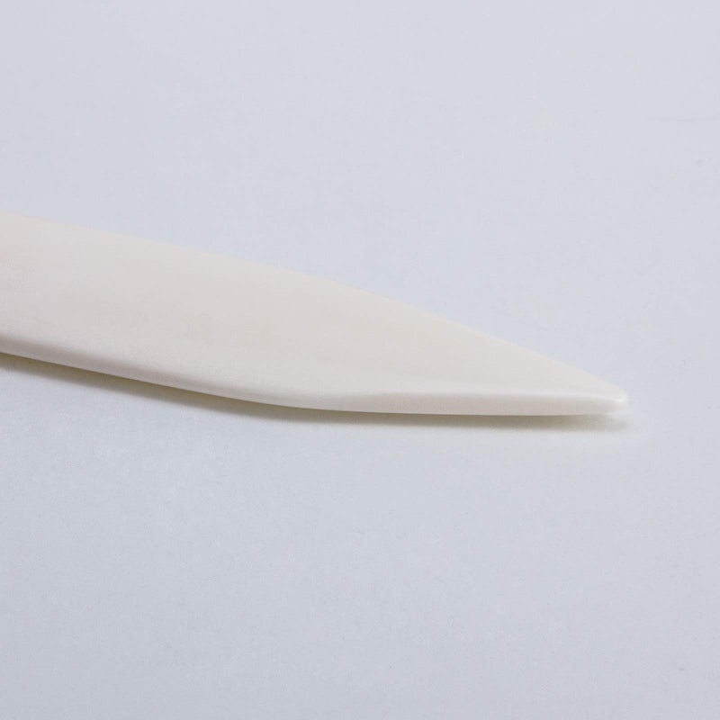 VENCINK 8 inch Genuine Bone Folder Natural Origami Paper Creaser Scoring Folding Tool for Leather Cards DIY Handmade Bookbinding Burnishing Shaping Creasing (100% Real Cattle Bone) - Image 4